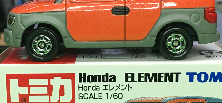 Tomica 107-5-2 Honda Element 中国製 赤箱 トミカ ホンダ エレメント