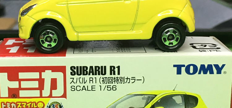 Tomica 111 4 1 Subaru R1 中国製 赤箱 トミカ スバル R1 初回特別カラー 新車 趣味のトミカ Shuminotomica