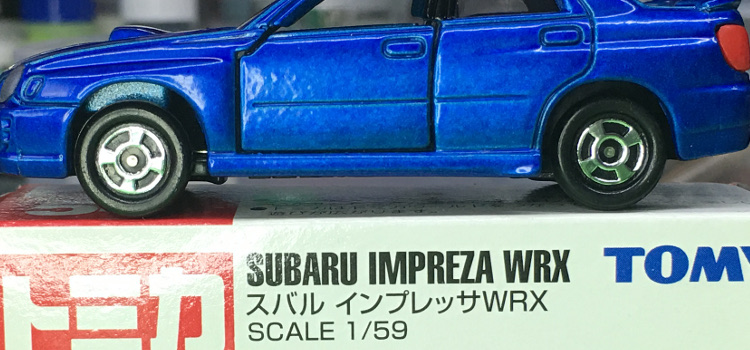 Tomica 54-8-1 Subaru Impreza WRX 中国製 赤箱 トミカ スバル インプレッサ WRX 新車