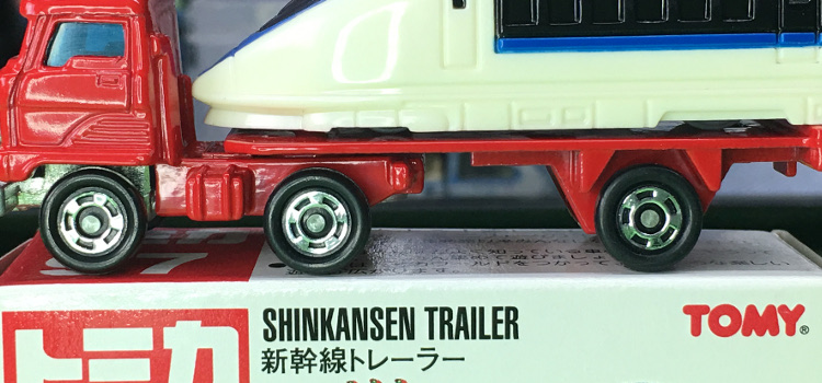 Tomica 97-4-1 Shinkansen Trailer 中国製 赤箱 トミカ 新幹線 トレーラー