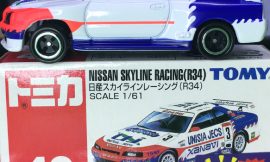 Tomica 40-5-1 Nissan Skyline Racing R34 中国製 赤箱 トミカ 日産 スカイライン レーシング R34（新車）