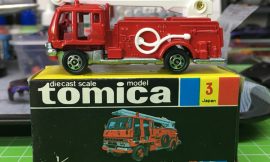 Tomica 3-2-7 Isuzu Squrt Fire Engine 日本製 黒箱 トミカ いすゞ スクアート 消防車